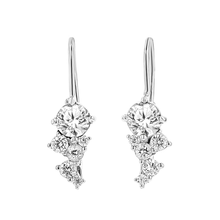 Cluster náušnice s lab-grown diamantmi Olga 148535