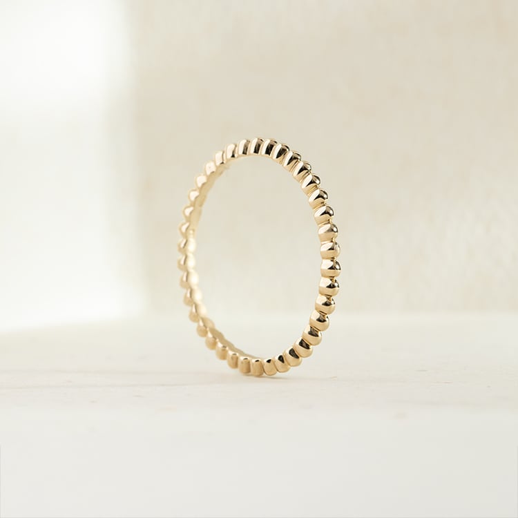 Minimalistický guličkový prsteň Mira 147515