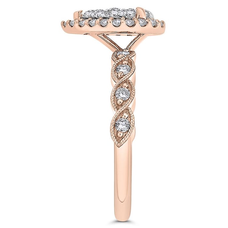 Zlatý zásnubný prsteň s diamantmi 46395