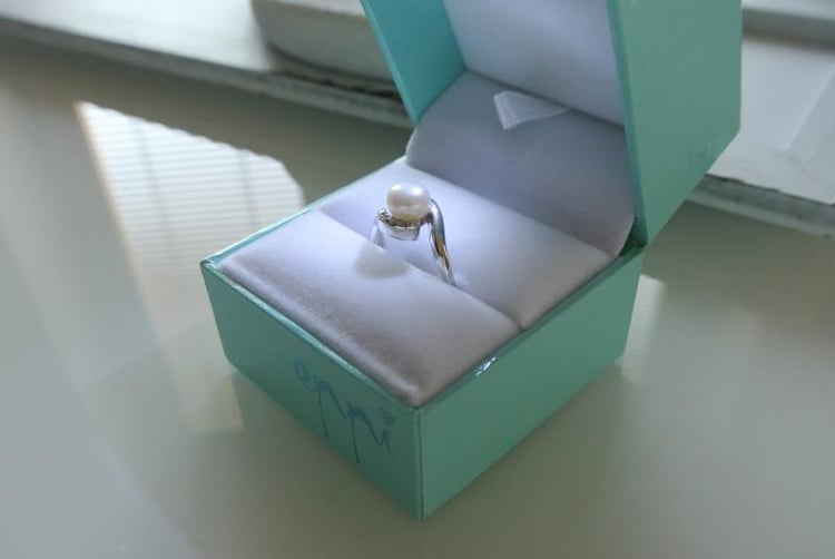 Perlový prsteň 5579