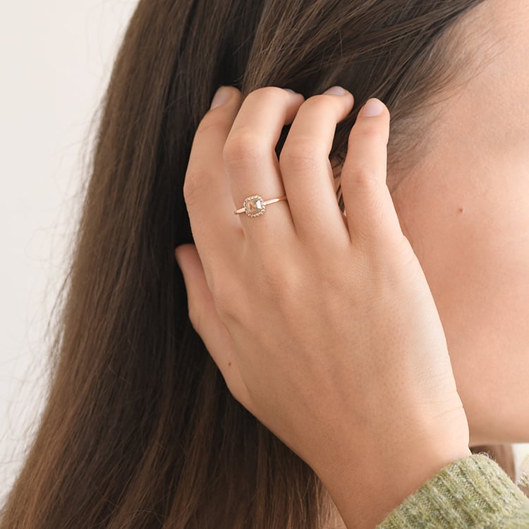 Prsteň so salt and pepper diamantom Zaki 111467