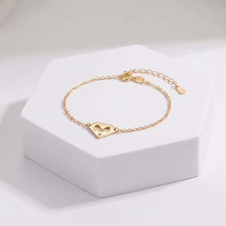 Personalizovaný náramok s diamantom zo zlata Robin 168622