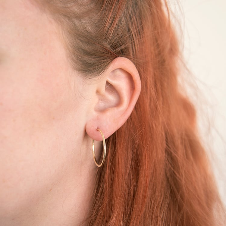 Zlaté kruhové náušnice Aliesha 109215