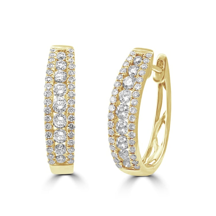 Diamantové náušnice zo zlata 78382