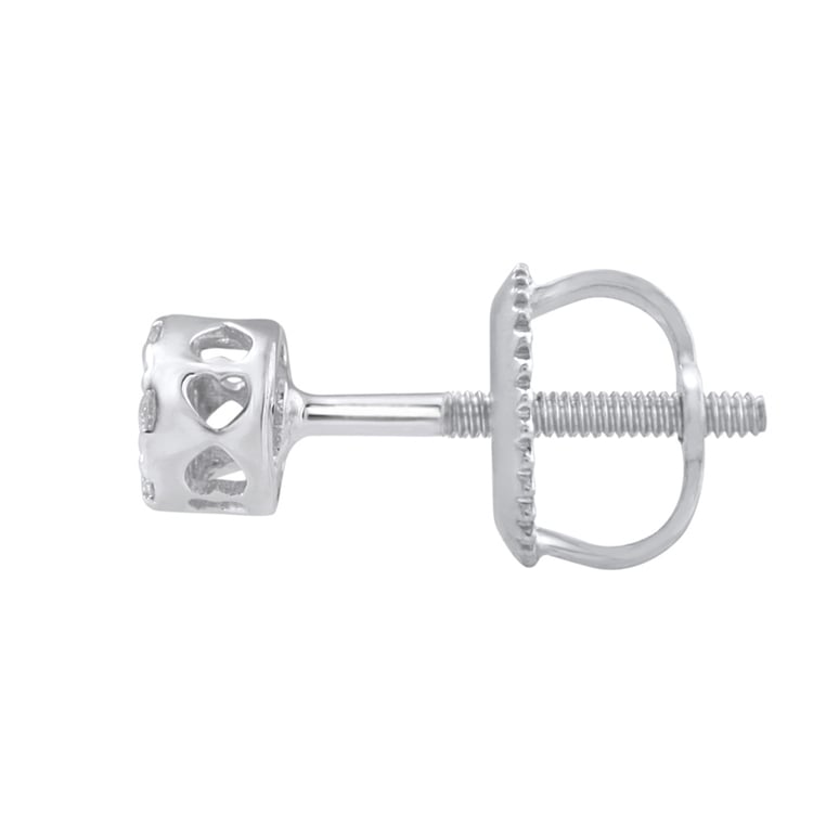 Zlaté diamantové náušnice 19336