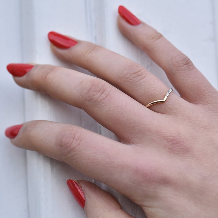 Vykrojený eternity prsteň s lab-grown diamantmi Norene 101318