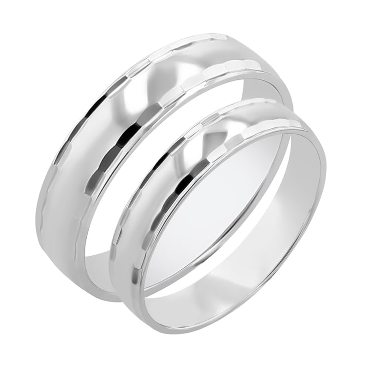 Zlaté obrúčky so zdobenými okrajmi Michalli 117267