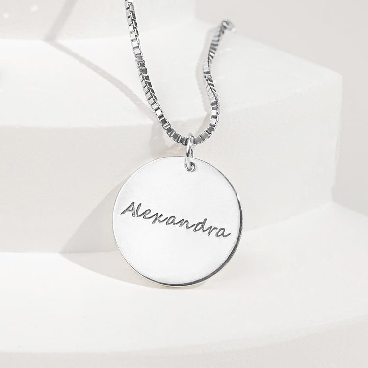 Zlatý prívesok s obojstranným gravírom Leasy 156764