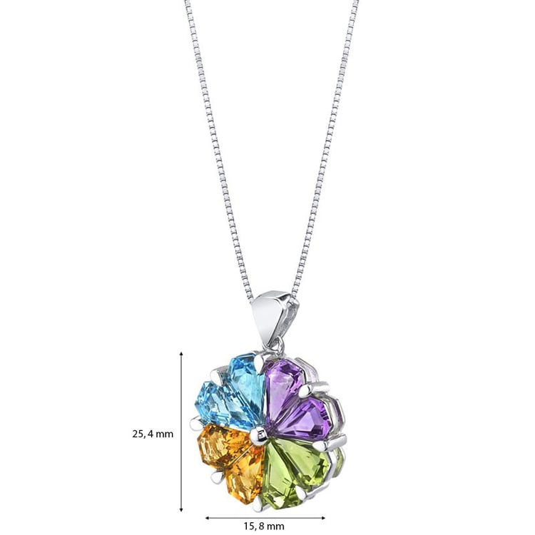 Náhrdelník s drahokamami 25413