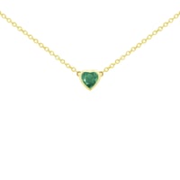 Náhrdelník so smaragdovým srdiečkom Davila