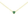 Náhrdelník so smaragdovým srdiečkom Davila