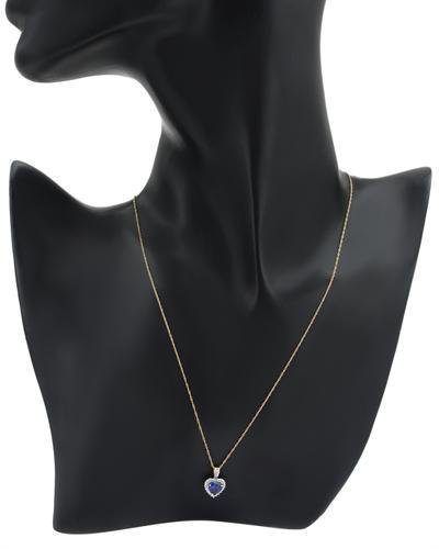 zlaty nahrdelnik so zafirom 54164