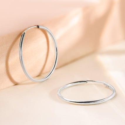 Zlaté kruhové náušnice Aliesha