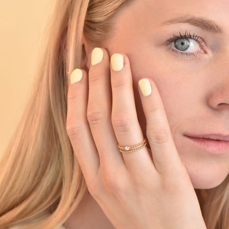 Zásnubný guličkový prsteň s diamantom Cienna 106054