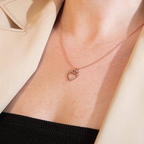 Strieborný prívesok matka a dieťa s lab-grown diamantmi Remy