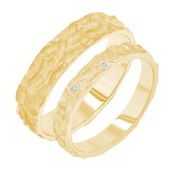 Svadobné obrúčky s atypickým povrchom Marry