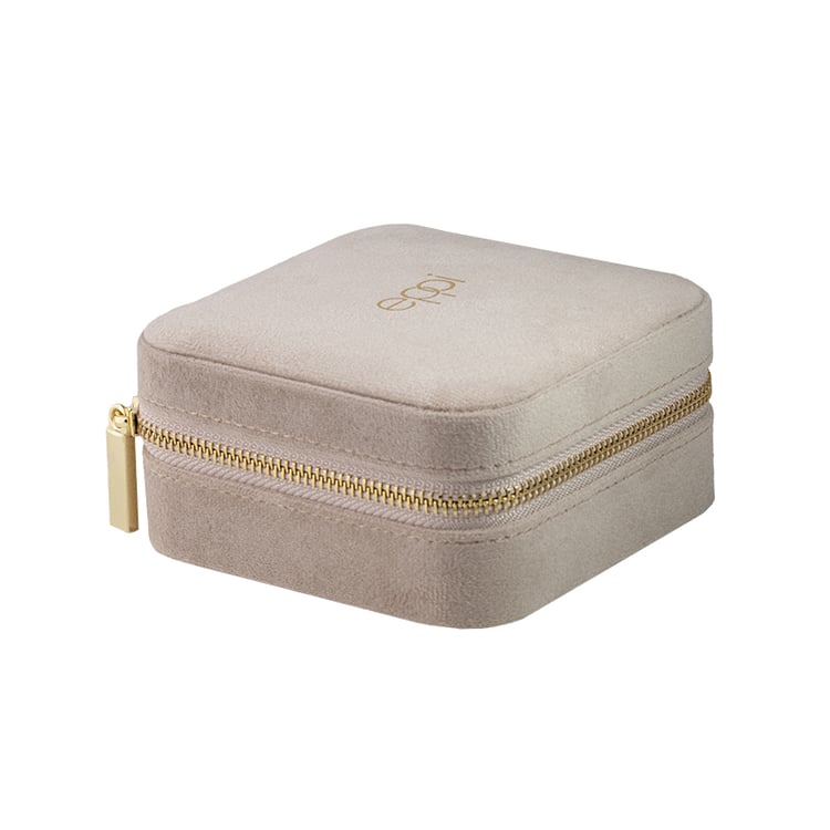 Stredná béžová cestovná šperkovnica Stegall