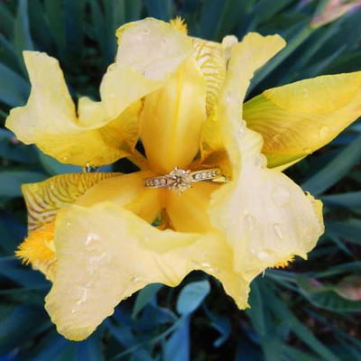 Zásnubný prsteň s diamantmi