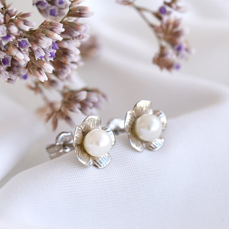 Romantické náušnice s perlami zo zlata 80884