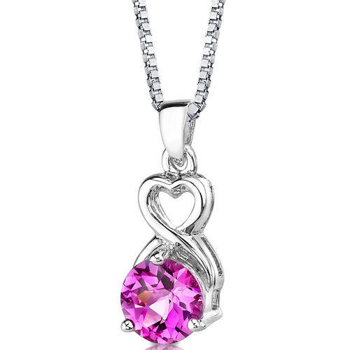 Sladký náhrdelník s ružovým zafírom Kessie