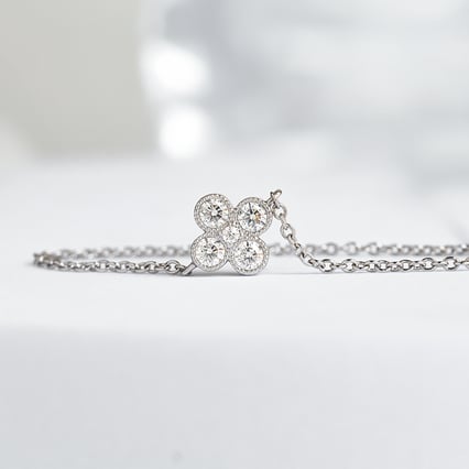 Moissanitový náramok s diamantom Reith