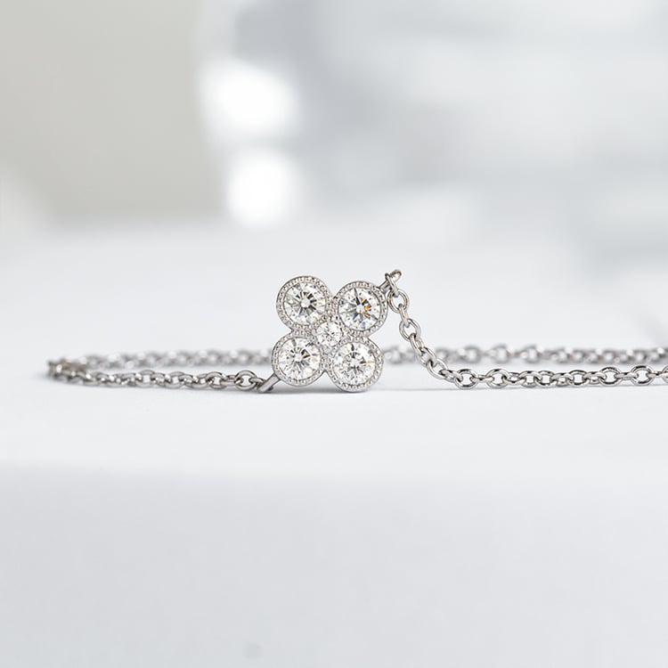 Moissanitový náramok s diamantom Reith 143885