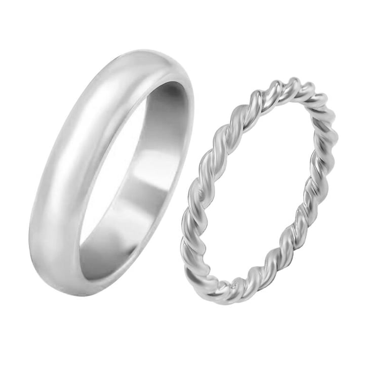 Netradičné svadobné obrúčky zo zlata s provazovitým motívom Aicha 28982