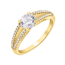 Zásnubný prsteň plný diamantov Davio