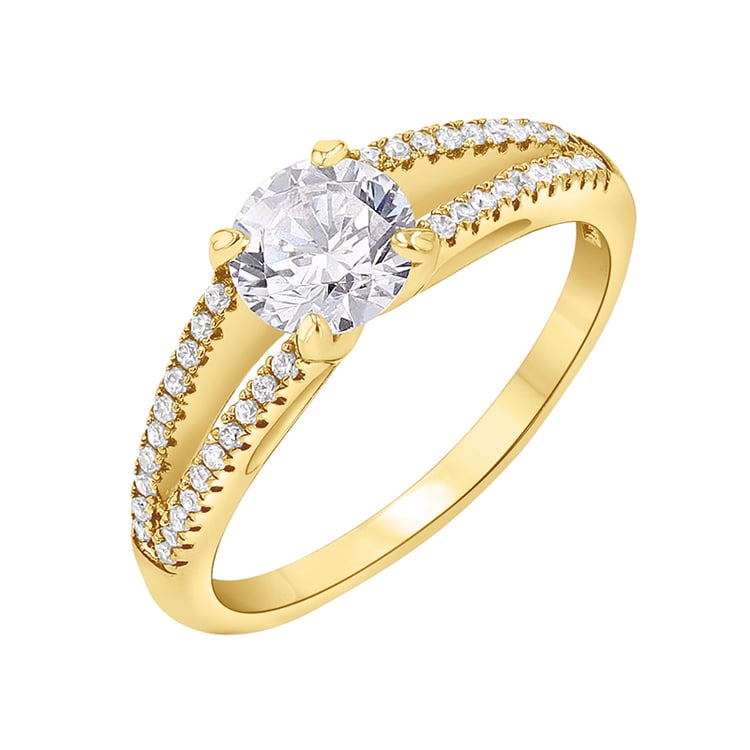 Zásnubný prsteň plný diamantov Davio 141817