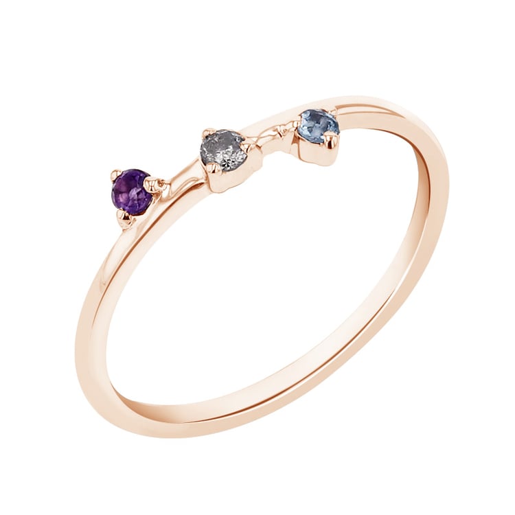 Drahokamový minimalistický prsteň 93881