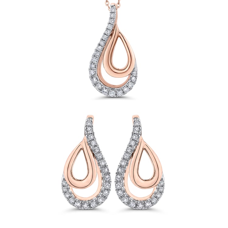 Zlatá kolekcia elegantných šperkov s diamantmi Aloma