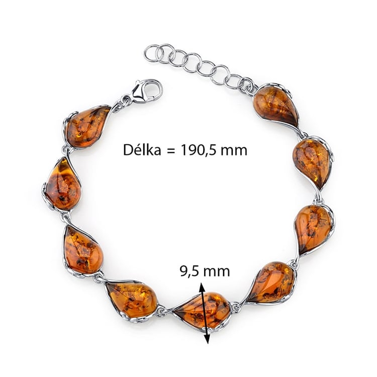 Jantarový náramok 22705