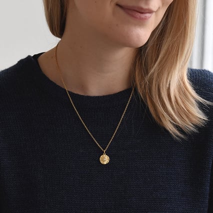 Prívesok z pozlateného striebra so zirkónom Pippin