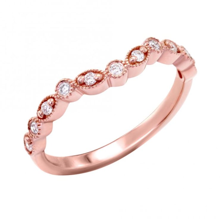 Zlatý eternity prsteň s diamantmi Lasela