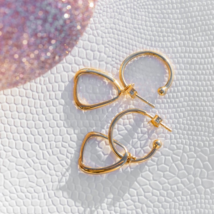 Pozlatené náušnice 2v1 Monica 118751