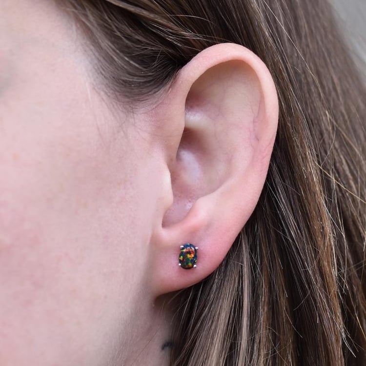 Náušnice s opálmi 25859