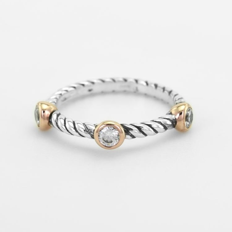 Strieborný prsteň 51807