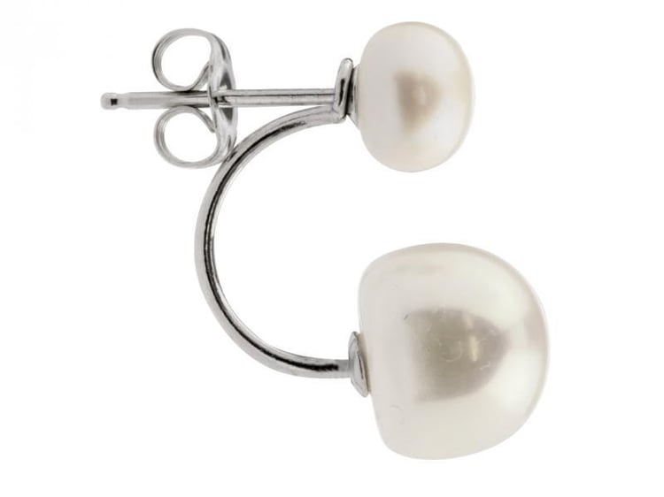 Dvojité náušnice s perlami 7272