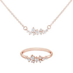 Set cluster šperkov s diamantmi Spark