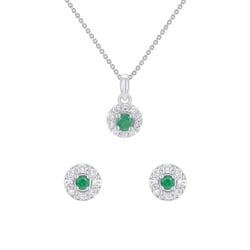 Smaragdová kolekcia šperkov s diamantmi zo zlata Skye