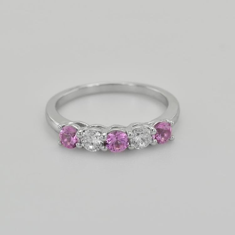 Strieborný eternity prsteň 39122