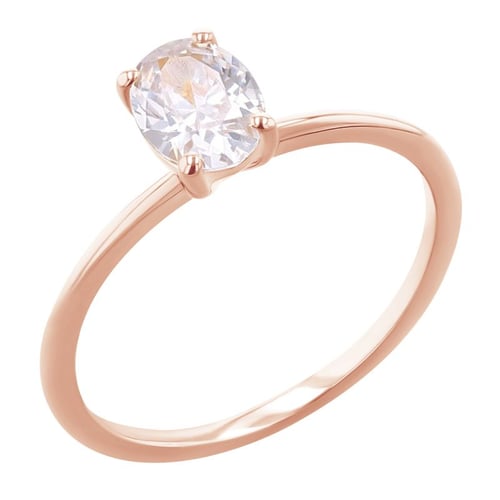 Zásnubný prsteň s oval diamantom Frost