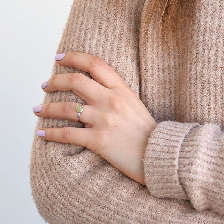 Prsteň zo zlata so surovým diamantom 78197