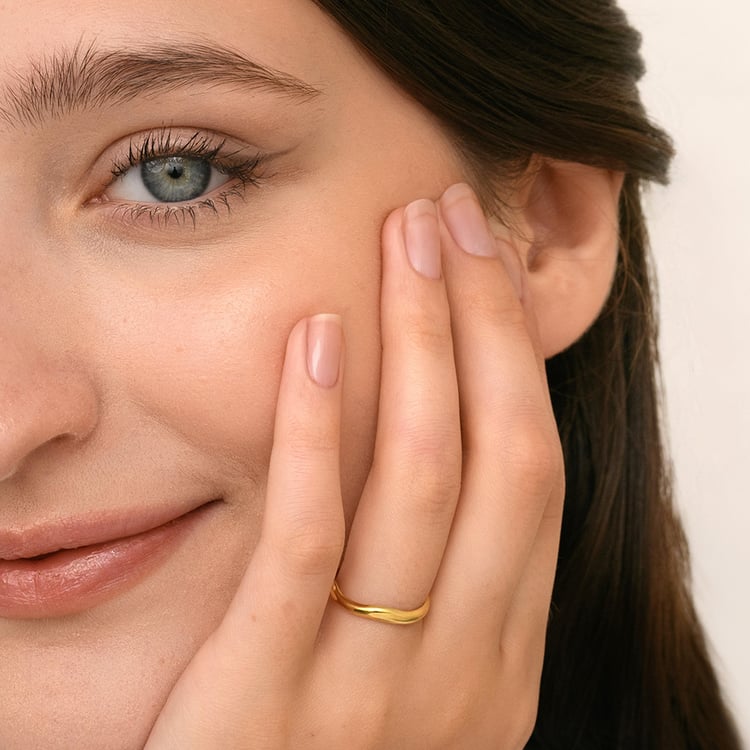 Nepravidelné zlaté svadobné obrúčky 158868