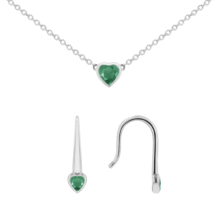 Smaragdová kolekcia šperkov Roshni 145761