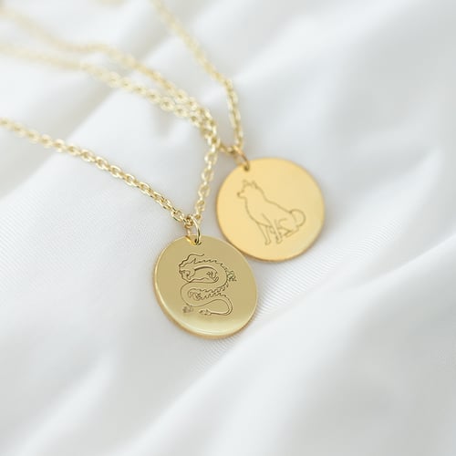 Strieborný personalizovaný náhrdelník Čínske znamenie zverokruhu