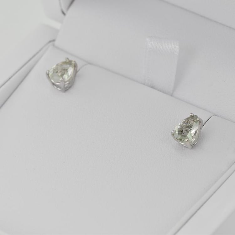 Zlaté náušnice s ametystmi 13664