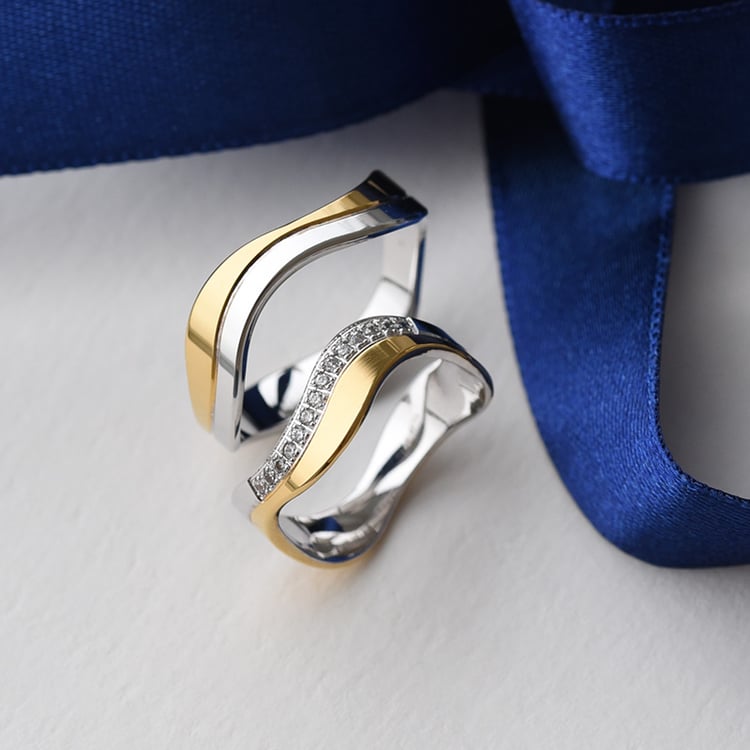 Zlaté snubné prstene 76326