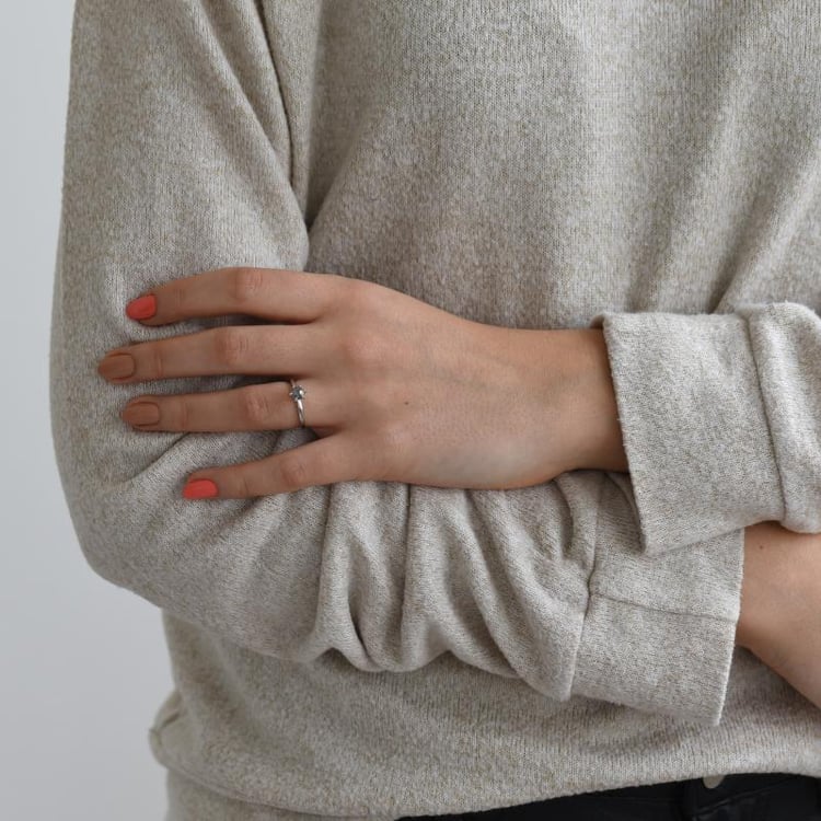 Zásnubný prsteň s diamantom 52792