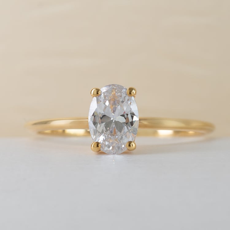 Zásnubný prsteň s 0.53ct IGI certifikovaným oval diamantom Frost 169594